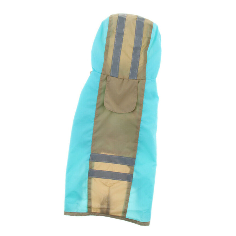 Pet Dog Waterproof Raincoat Jumper Clothes Puppy Cat Coat Winter Rain blue