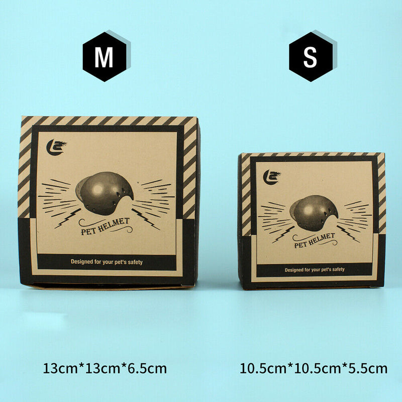 Pet Motorcycle Helmet Outdoor Riding Pet Cap Creative Photo Decor Props (S) A