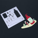 Tree Bottle Puzzle Children Educational Scrapbooking Embossing Cutting Dies