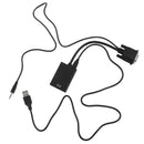 VGA Male to HDMI Female SVGA Video Converter Adapter Cable For PC DVD HDTV
