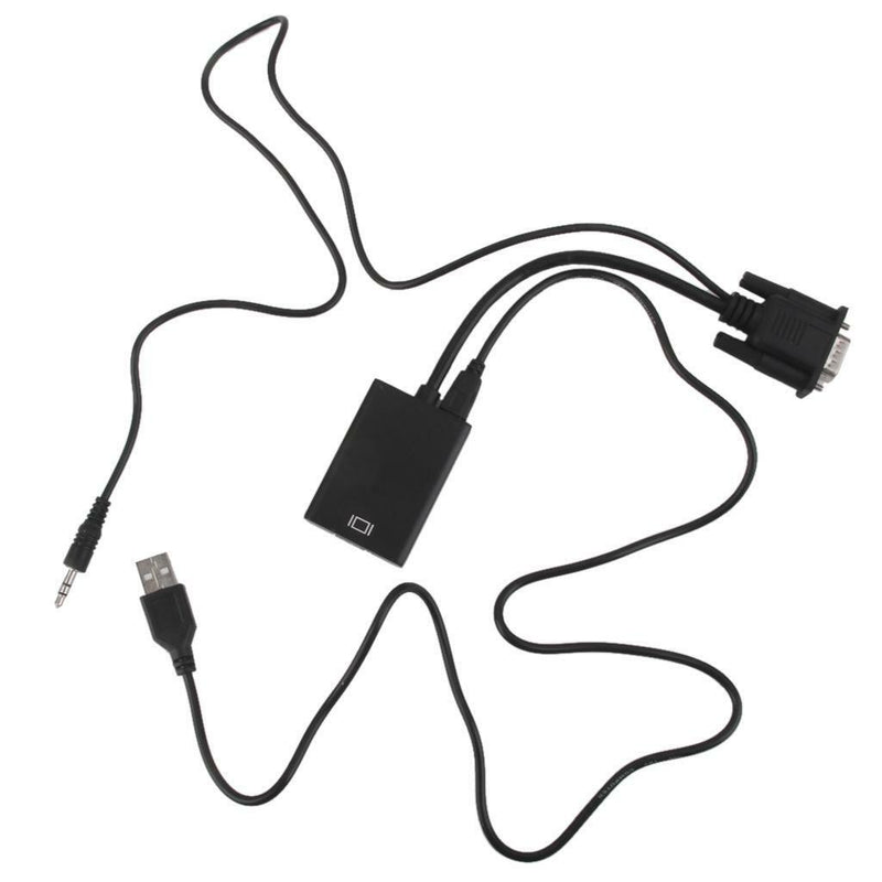 VGA Male to HDMI Female SVGA Video Converter Adapter Cable For PC DVD HDTV