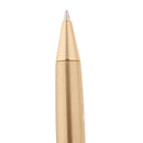 Handmade Brass Ballpoint Gel Ink Pen, Carefully Polished, 9.7cm Press Refill