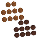 20x Mixed Color 30mm Wooden Cameo Cabochon Setting Base Tray DIY Necklace