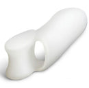 2pairs Gel Silicone Bunion Corrector Toe Protector Straightener Separator White