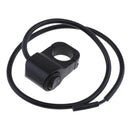 Waterproof 12V Motorcycle Aluminium 7/8" Headlight Switch with 3 Wire Black