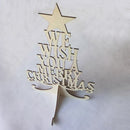 Have Yourself a Merry Little Christmas Holly Wood Plank Design Hanging Sign W9N5