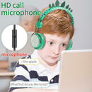 Dinosaur Glitter Kids On Ear Headphone Volume Limiting for Boys Children