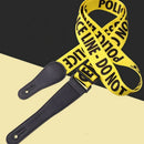 Adjustable Guitar Strap Yellow Leather Ends Acoustic Classical Guitar Bass  I2E9