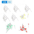 100pcs 5 Colors 3mm Diffused Lens LED Assortment Kit Light Emitting Diodes