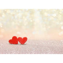 Heart Valentine Day Photographic Art Cloth Backdrop Wall Studio Family Prop