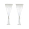 2pcs Patio Door White Chiffon Sheer Curtain Bedroom