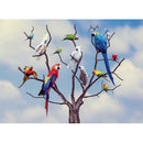 5D DIY Full Drill Diamond Painting Standing Parrots Cross Stitch Embroidery