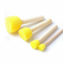Pack of 30 Round Foam Sponge Paint Brush Set - Stencil Brush Value Pack - 5 C6U8