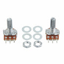 2x B500K Guitar Split Shaft Linear Taper Potentiometer Volume Tone Pot