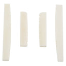 2 Sets of 4pcs 6 String Acoustic Guitar Bone Bridge Saddle and Nut Made of