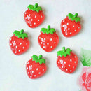 Cute 12pcs Red Strawberry Fruit Flatback Scrapbooking Pendant Phone~DIY V0F D4L5