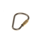 Heavy Duty Titanium Alloy Screw Locking Carabiner Hook Keychain Camping Clip