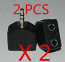 2X 3.5mm Audio Aux Cable Male to Female Stereo Extension Headphone Splitter Cord