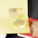 Musical Instrument Acrylic Thumb Piano Transparent Heart 8 Keys Kalimba