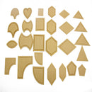 54Pcs/Set Acrylic Ruler Quilt Patchwork Template Quilting Sewing DIY Tool