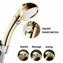 3 In 1 High Pressure Showerhead Handheld Shower Head with ON/Off Pause ON OFF ~S
