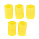 5x Bottle Connectors  Connector Tubes Scientific Experiment Yellow