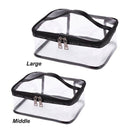 Black + transparent Travel Cosmetic Bag Makeup Train Case Organizer with To W1A8