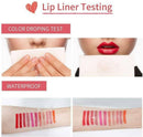 12 PCS/Set Waterproof Lipstick Lip Liner Long Lasting Matte Lipliner Pencil
