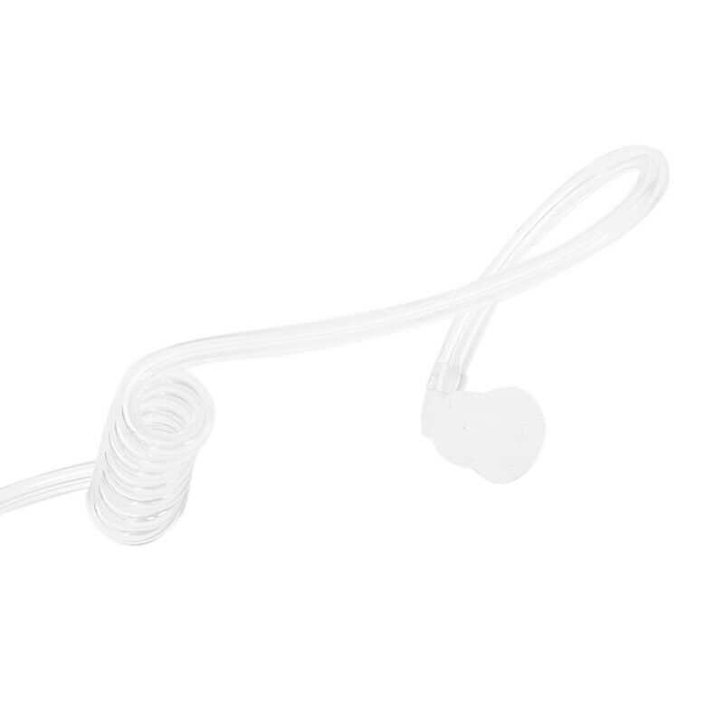1 Pin Covert Acoustic Tube Earpiece Surveillance Headset With Ptt & Mic For