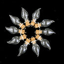 lot 10x Chili Shape Glass Cork Bottle Jars Vials Wishing Bottles DIY Pendant