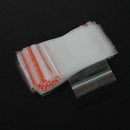 100 pcs Clear Polybag Self Adhesive Seal Plastic Bags Zip Lock Storage Bag