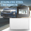 Stainless Steel Cosmetic Mirror Car Truck Sun Visor Makeup Mirror (110x65mm)