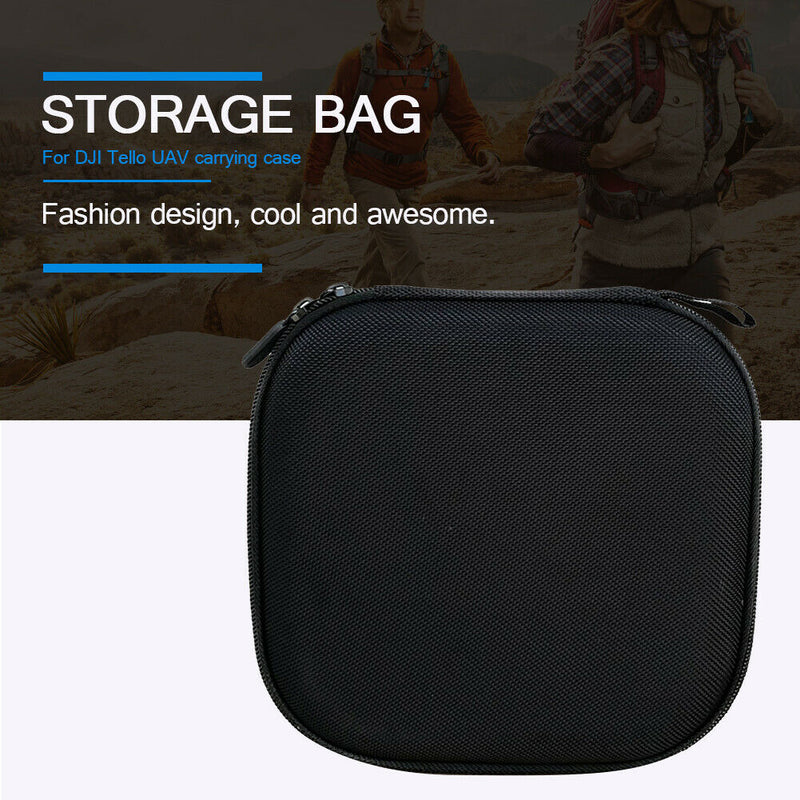 For DJI Tello RC Drone Carrying Case Dual Zipper Protective Storage Bag Black