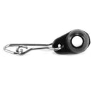 10pcs Fishing Hook Connector Barrel Black Bean Swivels Rolling Ring Pins