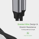 USB Type-C to USB-C 3.1 Nylon Braided 3A Charging Cable Male to Male Data Cable