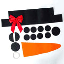 16Pcs DIY Christmas Snowman Face Decoration Garage Door Window Decor Kit