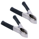 2Red+ 2Black 30A 75mm Nickel Coated Car Battery Test Clips Alligator Clamps A