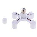 4PCS Light Bulb Adapter Lamp Base Converter Light Bulb Socket Adapter with Pure