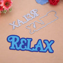 2pcs/set Relax Metal Cutting Dies Stencil Scrapbooking Embossing Craft Card