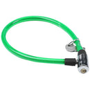 Green Plastic Coating Steel Scooter Bicycle Bike Cable Lock 65CM + 2 Keys N9J5