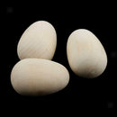 20pcs Wooden Eggs Wood Easter Decorations Embellishment Unfinished Wood Eggs