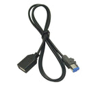 USB Female to AUX-In 4Pin Car Audio Adapter Cable for Subaru Forester XV