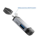 USB Type-C Micro-USB 3 in 1 Metal Card Reader SD/TF U-Disk Card Reader Mult