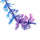 Aquarium Bubble Release Air Stone 13.4" Plastic Plants Blue Purple J4V3