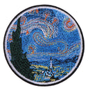 The star night painting embroidery iron on patches DIY clothes applique stickers