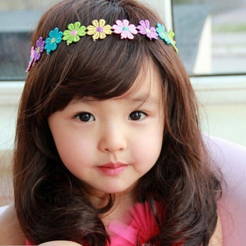 Flowers Hairbands Garland Flower Hairband For Girls Flower Crown Hair Band  Z