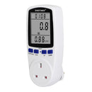 Plug in Power Meter Electricity Analyzer Monitor Voltage Wattmeter (UK)