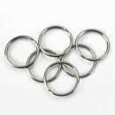 10 Pcs Stainless Steel Key Holder Split Rings Keyrings Keychain Keyfob 25mm