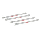 4 Pieces Tennis Squash Racket Vibration Dampener Shock Absorber White