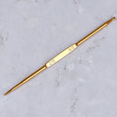 6pcs Golden Aluminum Double End Crochet Hook 2.0 - 7.0mm FT